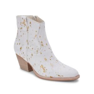 Dolce Vita Womens 8.5 Silma Bootie in Cow Hair Gold Multi NEW